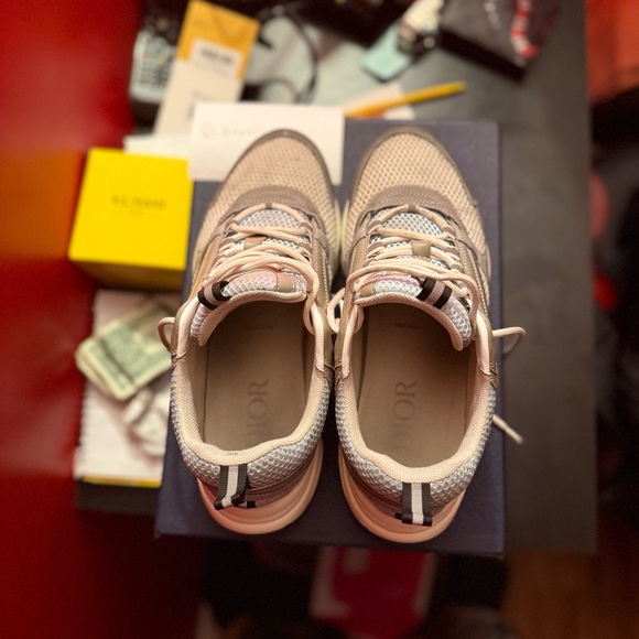 Dior white and blue Sneakers Modern Low-Top Design - Picture 1 of 8